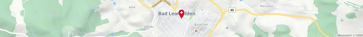 Map representation of the location for Maria Schutz Apotheke in 4190 Bad Leonfelden